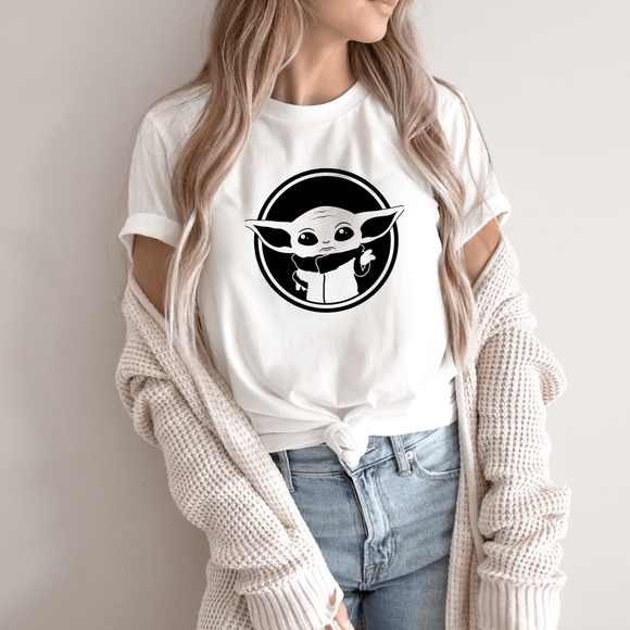 Bella Canvas Tops - Baby Yoda Tshirt